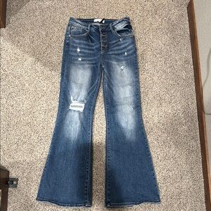 Women's Blue Flare Jeans
